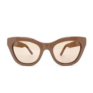 Harper Cat Eye Sunglasses by DL Eyewear Taupe (Brown/pink/gray) Acetate Cateye